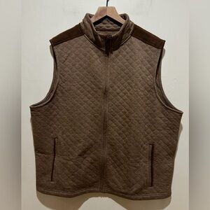 NWT Bonobos Men’s XL Quilted Vest Brown Earth Tone Minimalist Outdoor Core